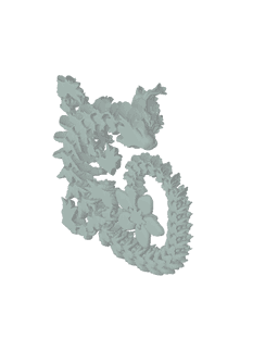 Cherry Blossom Dragon 3d model
